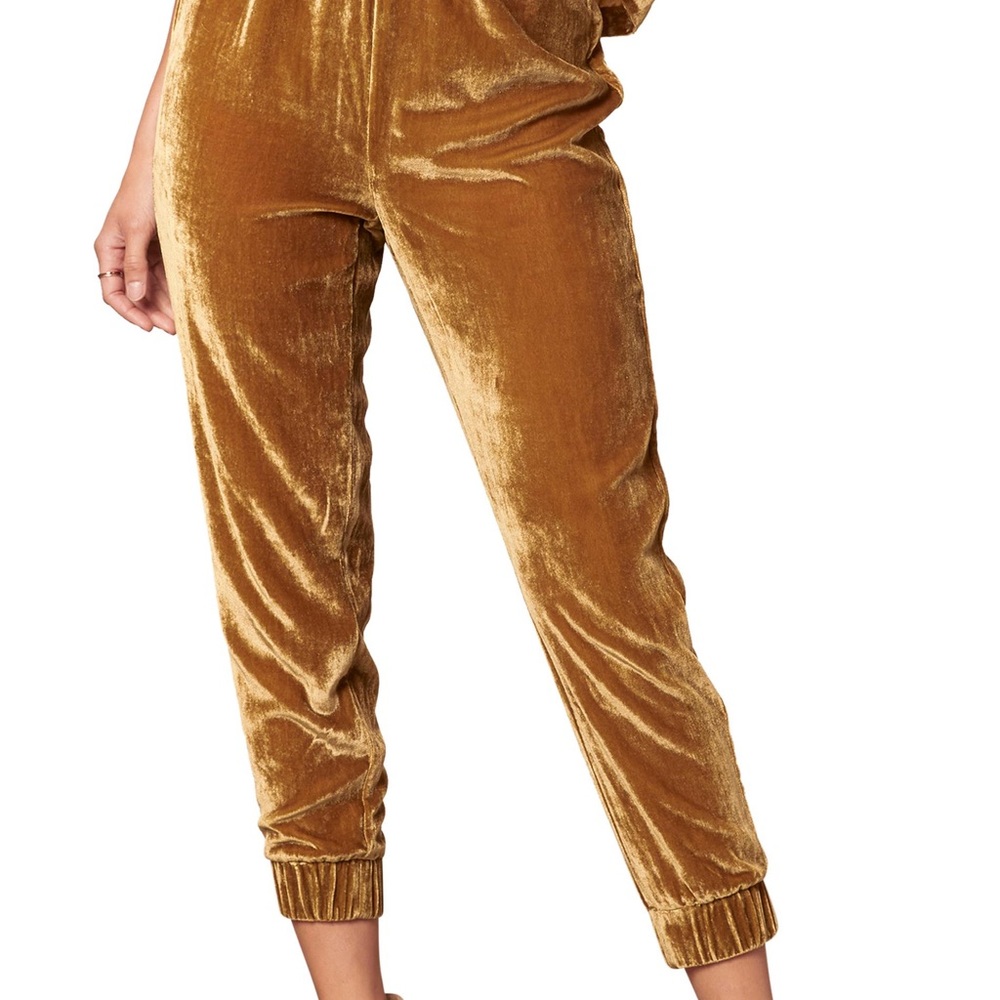 Velvet Gold Joggers